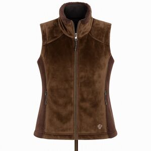 Mountain Hardwear Chocolate Brown Fleece Wind Stopper Gorpcore Vest Women’s S